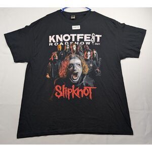 Gildan T-Shirt Men's XL Black‎ Knotfest Roadshow 2021 Slipknot Graphic Pullover